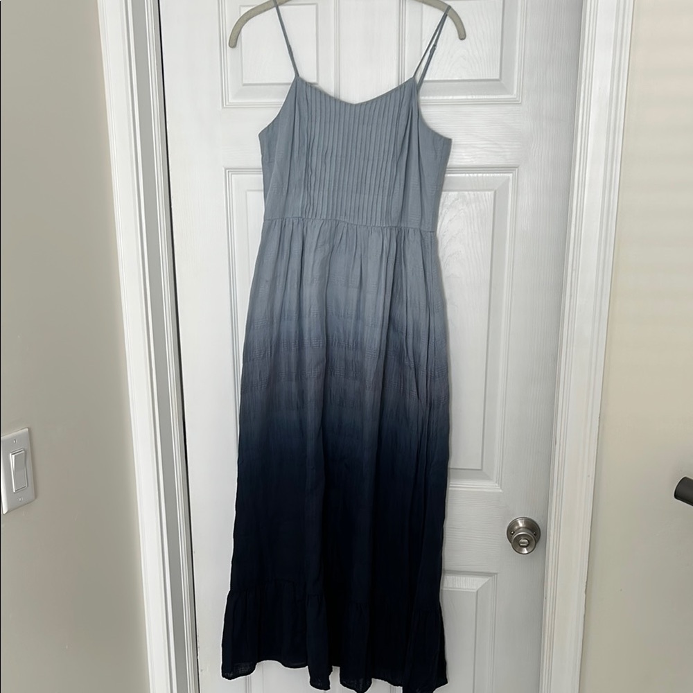 Madewell light blue to navy blue Spaghetti Strap Sundress